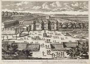 Udsigt over Chateau de Chantilly fra Orangeriet